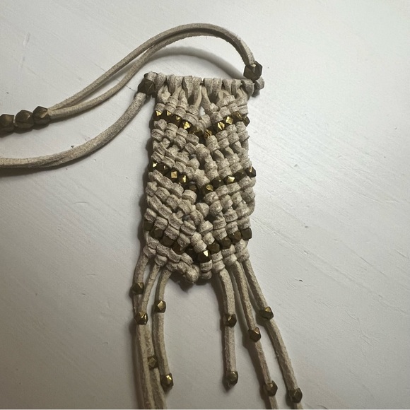 Noonday Collection White Sands Suede Necklace - Picture 5 of 5